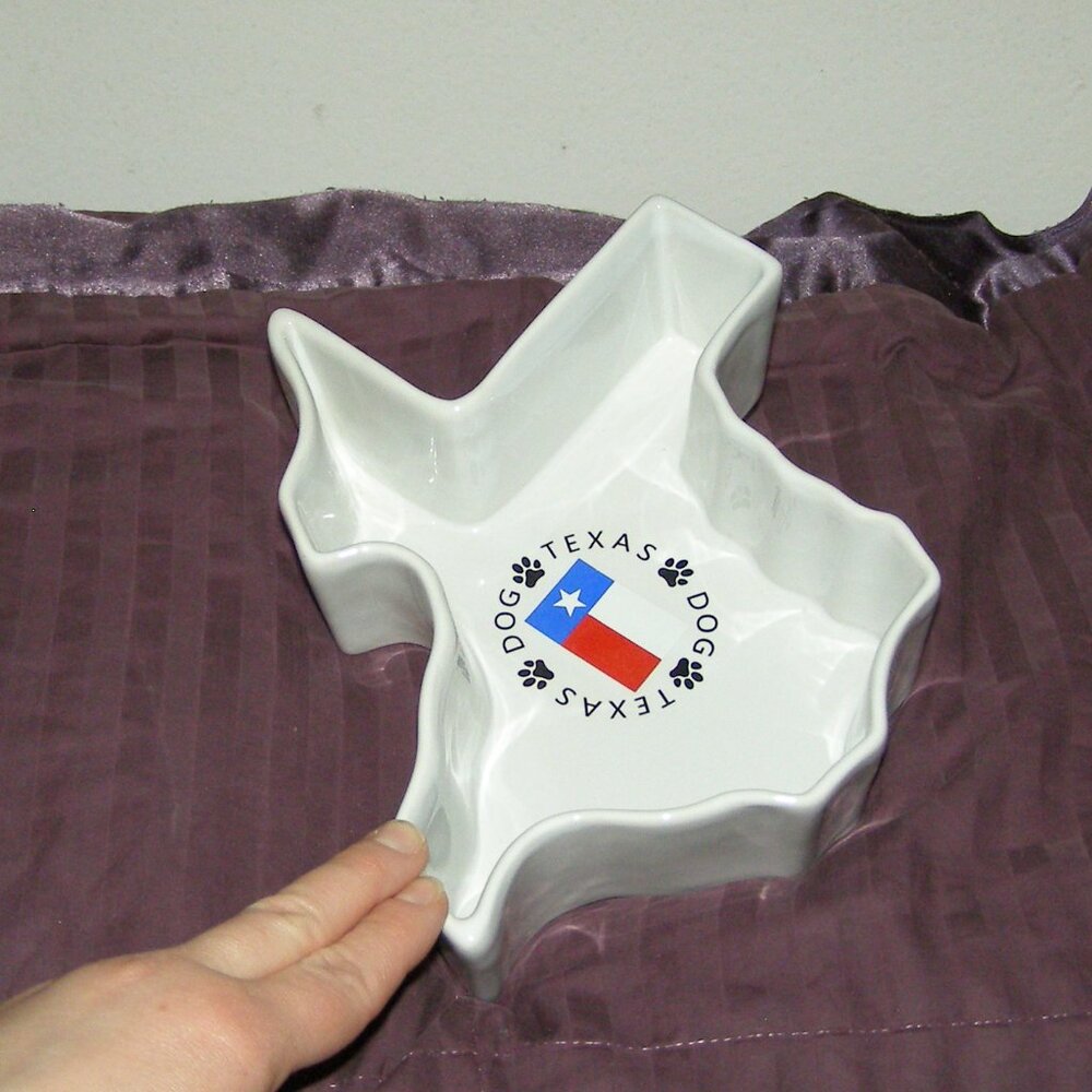 NEW Texas Shaped Dog Bowl Trinket Tray Great GIFT - Picture 7 of 10